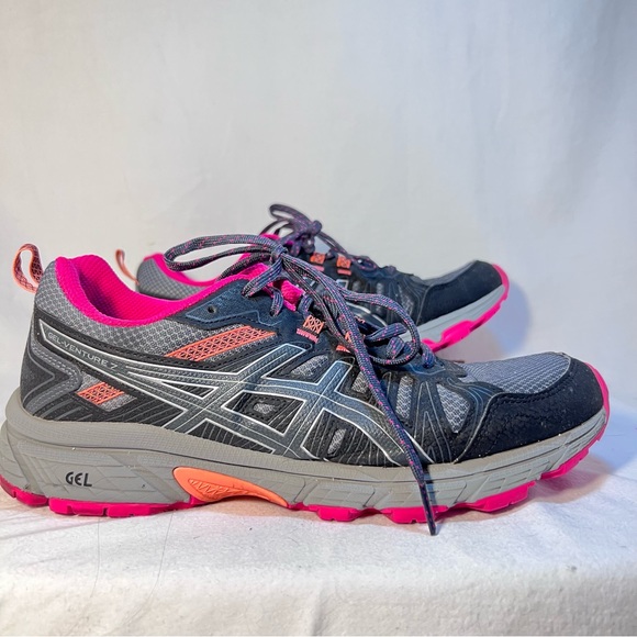 ASICS Gel Venture 7 Womens Running Shoes 1012A 476 Carrier Grey/Silver Size 9.5. - Picture 2 of 6
